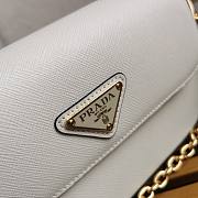 Kitlife PRADA Saffiano Leather Mini-Bag white - 10 x 20 x 4cm - 5