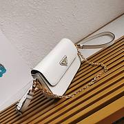 Kitlife PRADA Saffiano Leather Mini-Bag white - 10 x 20 x 4cm - 3