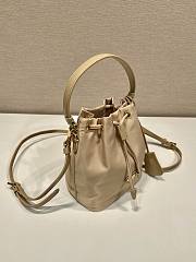 Kitlife Prada Duet Re-Nylon Bucket Bag beige - 15.5x19.5x10 cm - 2