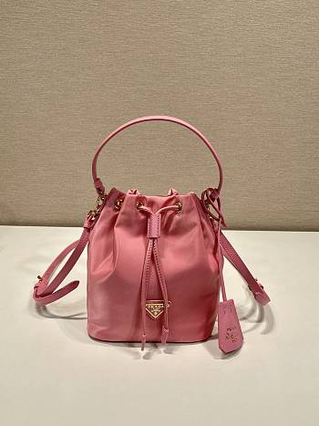 Kitlife Prada Duet Re-Nylon Bucket Bag Pink - 15.5x19.5x10 cm