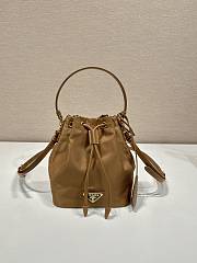 Kitlife Prada Duet Re-Nylon Bucket Bag Brown - 15.5x19.5x10 cm - 1