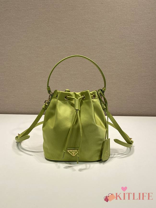 Kitlife Prada Duet Re-Nylon Bucket Bag geen - 15.5x19.5x10 cm - 1