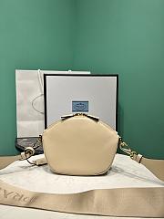 kitlife PRADA Women's Leather Mini Shoulder Bag In Beige - 5