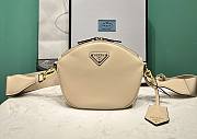 kitlife PRADA Women's Leather Mini Shoulder Bag In Beige - 1