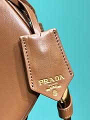 kitlife PRADA Women's Leather Mini Shoulder Bag In Brown - 18x15x8cm - 3