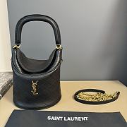 kitlife SAINT LAURENT Gaby Mini Leather Bucket Bag - 19×17×15cm - 1