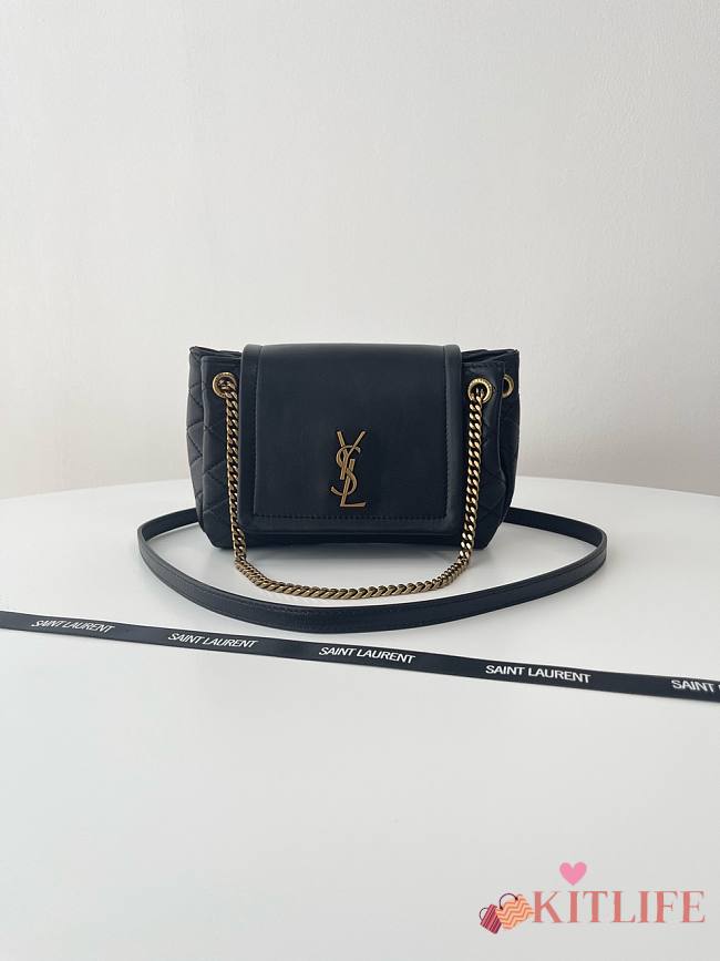 kitlife Saint Laurent Mini Nolita Crossbody Bag black - 18x13x6cm - 1