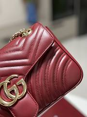 kitlife Gucci Marmont shoulder bag wine - 26x15x7 cm - 2