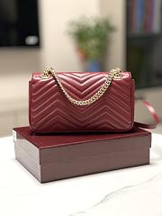 kitlife Gucci Marmont shoulder bag wine - 26x15x7 cm - 3