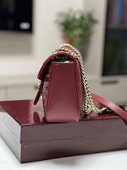 kitlife Gucci Marmont shoulder bag wine - 26x15x7 cm - 5