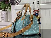 kitlife Louis Vuitton Speedy  Bandoulière25Monogram blue bag - 25x15x15 cm - 6