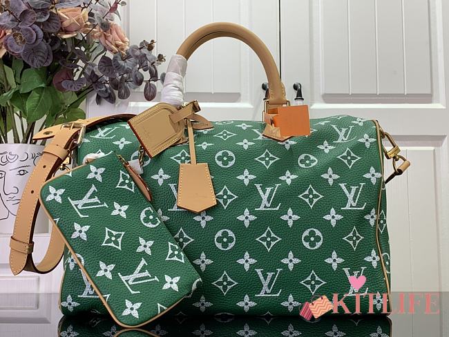 kitlife Louis Vuitton Keepall Bandoulière 40 Green bag - 40 x 26 x23 cm - 1