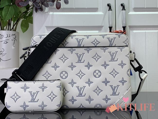 kitlife Louis Vuitton Trio Messenger white bag - 25 x 18.5 x 7 cm - 1