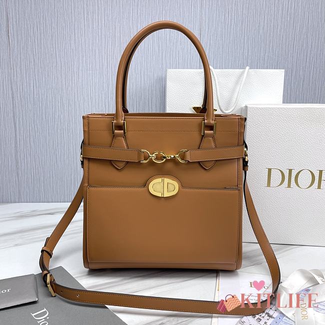 kitlife Christian Dior CD lock Brown bag - 28x30x18 cm - 1