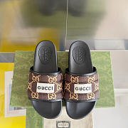 kitlife Gucci Men's Brown GG Slide Sandal - 4