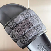 kitlife Gucci Men's Gray GG Slide Sandal - 3