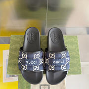 kitlife Gucci Men's blue GG Slide Sandal - 5