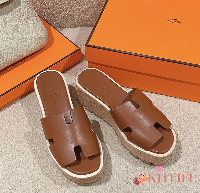 Kitlife Hermes Eze 30 sandal brown - 1