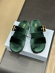 Kitlife Prada Velvet slides Laurel Green - 1