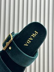 Kitlife Prada Velvet slides Laurel Green - 2