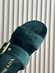 Kitlife Prada Velvet slides Laurel Green - 4