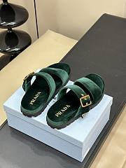 Kitlife Prada Velvet slides Laurel Green - 6
