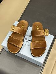 Kitlife Prada Velvet slides brown - 1