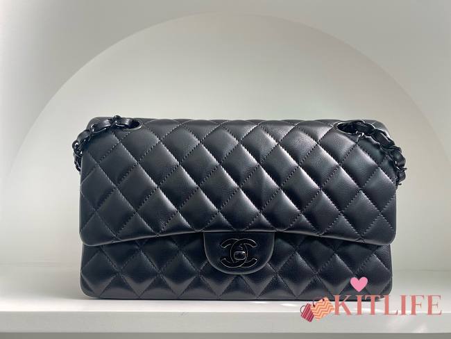 Kitlife chanel 25cm flap bag black hardware - 1