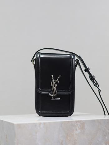 kitlife SAINT LAURENT SOLFERINO box black bag - 18×11×5cm