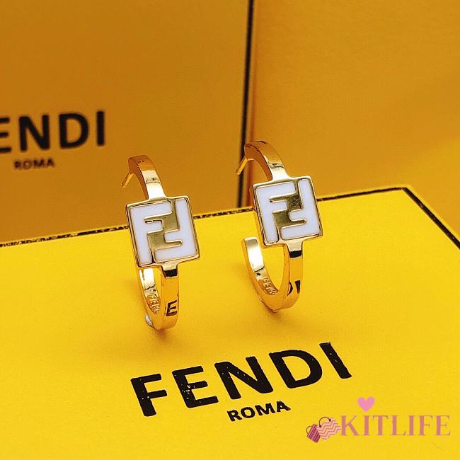 kitlife fendi Earrings gold - 1