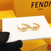 kitlife fendi Earrings gold - 5