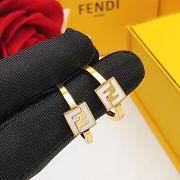 kitlife fendi Earrings gold - 2