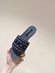 kitlife Gucci Women's Blue Scrip Sandal Light blue denim  - 3