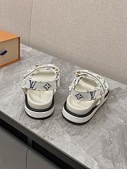 kitlife Lousi Vuitton Sunset Flat Comfort Sandal white - 6