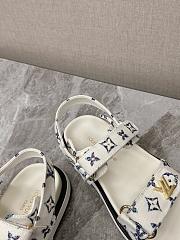 kitlife Lousi Vuitton Sunset Flat Comfort Sandal white - 5