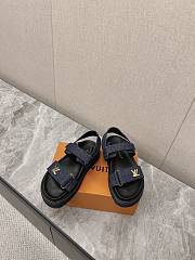 kitlife Lousi Vuitton Sunset Flat Comfort Sandal Dark Blue denim - 1ACPGN - 1