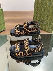 kitlife Gucci sandal Animal-inspired Brown and black - 5