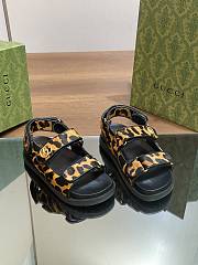 kitlife Gucci sandal Animal-inspired Brown and black - 4