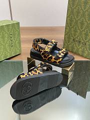 kitlife Gucci sandal Animal-inspired Brown and black - 3