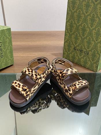 kitlife Gucci sandal Animal-inspired Brown