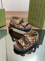 kitlife Gucci sandal Animal-inspired Brown - 4