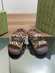 kitlife Gucci sandal Animal-inspired Brown - 5