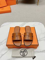 kitlife Hermes Sandal oran Brown  - 1