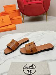 kitlife Hermes Sandal oran Brown  - 5