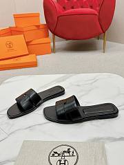 kitlife Hermes Sandal oran Black - 2