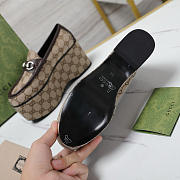 Kitlife Gucci Brown Horsebit Platform Loafers  - 3