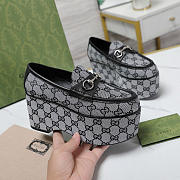 Kitlife Gucci gray Horsebit Platform Loafers - 6
