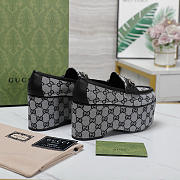 Kitlife Gucci gray Horsebit Platform Loafers - 5