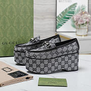 Kitlife Gucci gray Horsebit Platform Loafers - 3