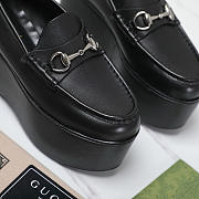 Kitlife Gucci Black Horsebit Platform Loafers - 3